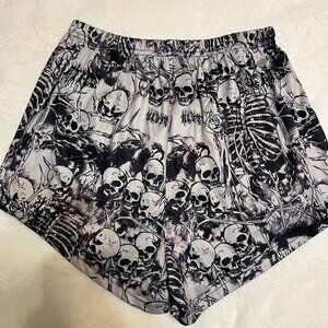 Womens Skull PJ Shorts